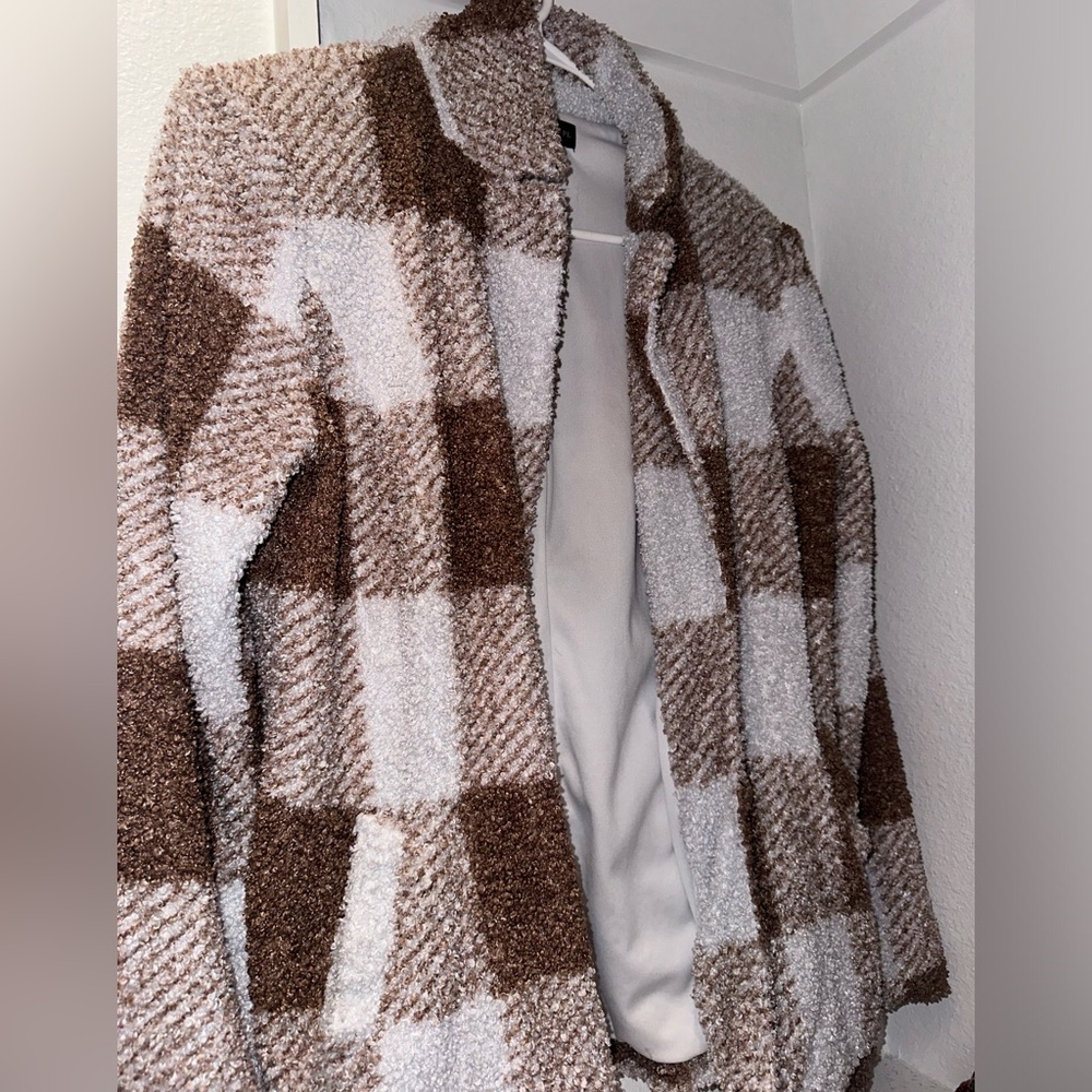 Beige/brown Faux Fur Jacket
